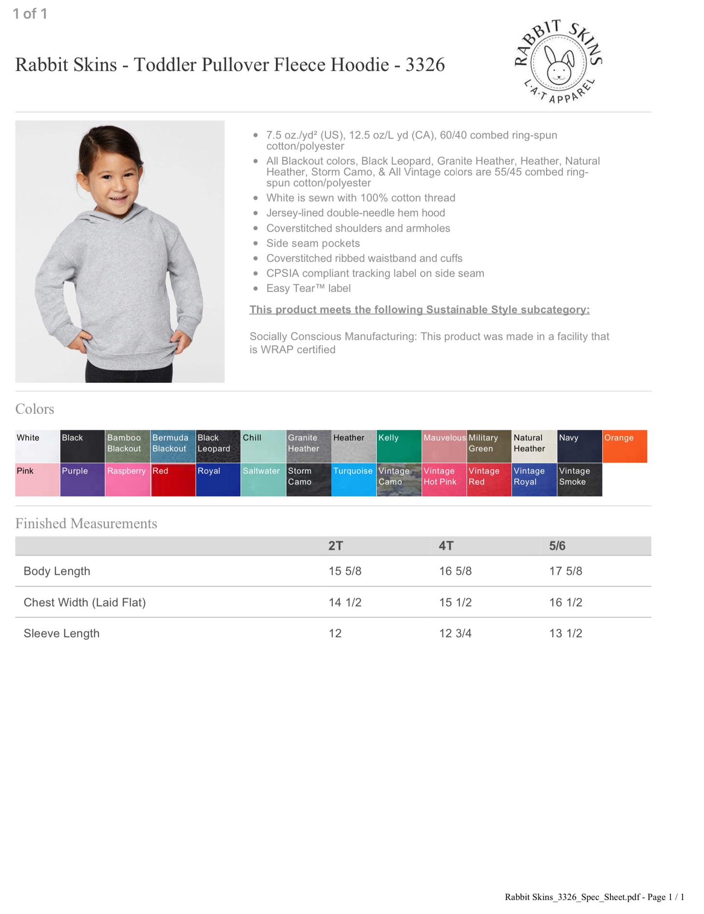 TODDLER. SPIRIT/PRO GEAR.