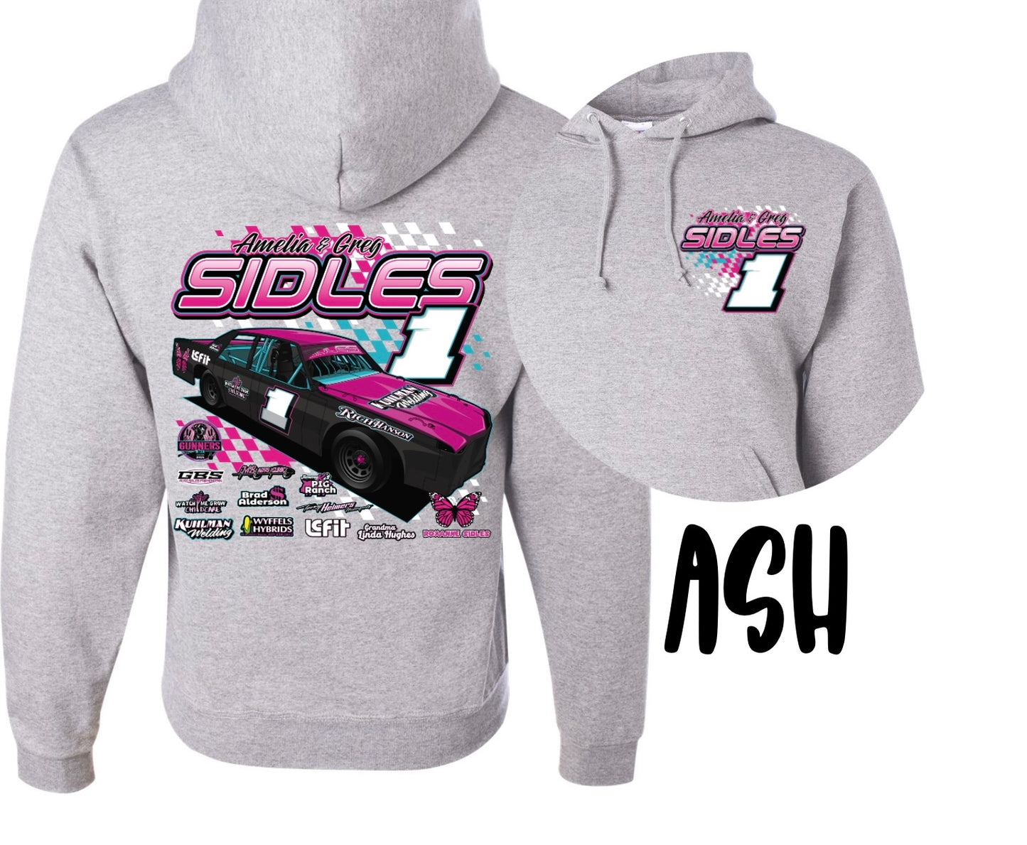 SIDLES RACING. HOODIE.