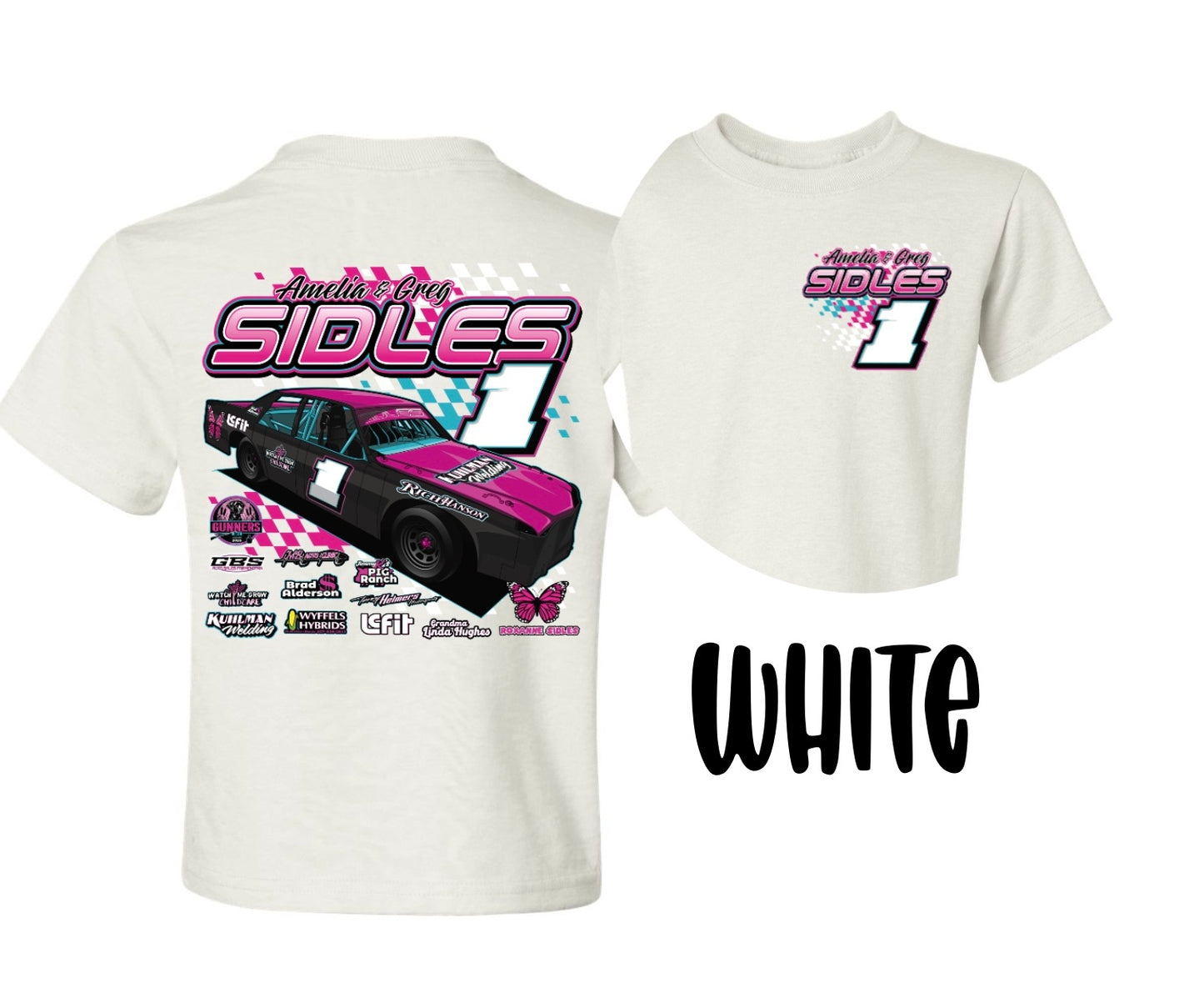 SIDLES RACING. T-SHIRT.