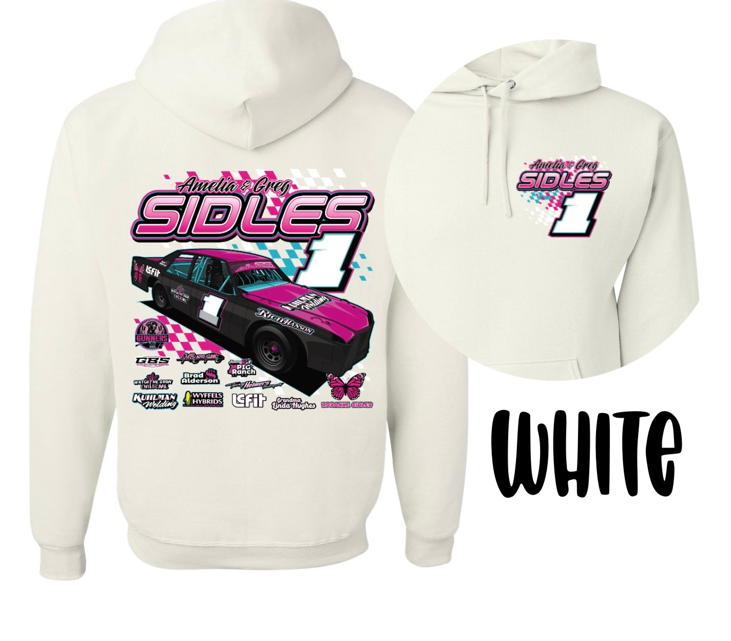 SIDLES RACING. HOODIE.