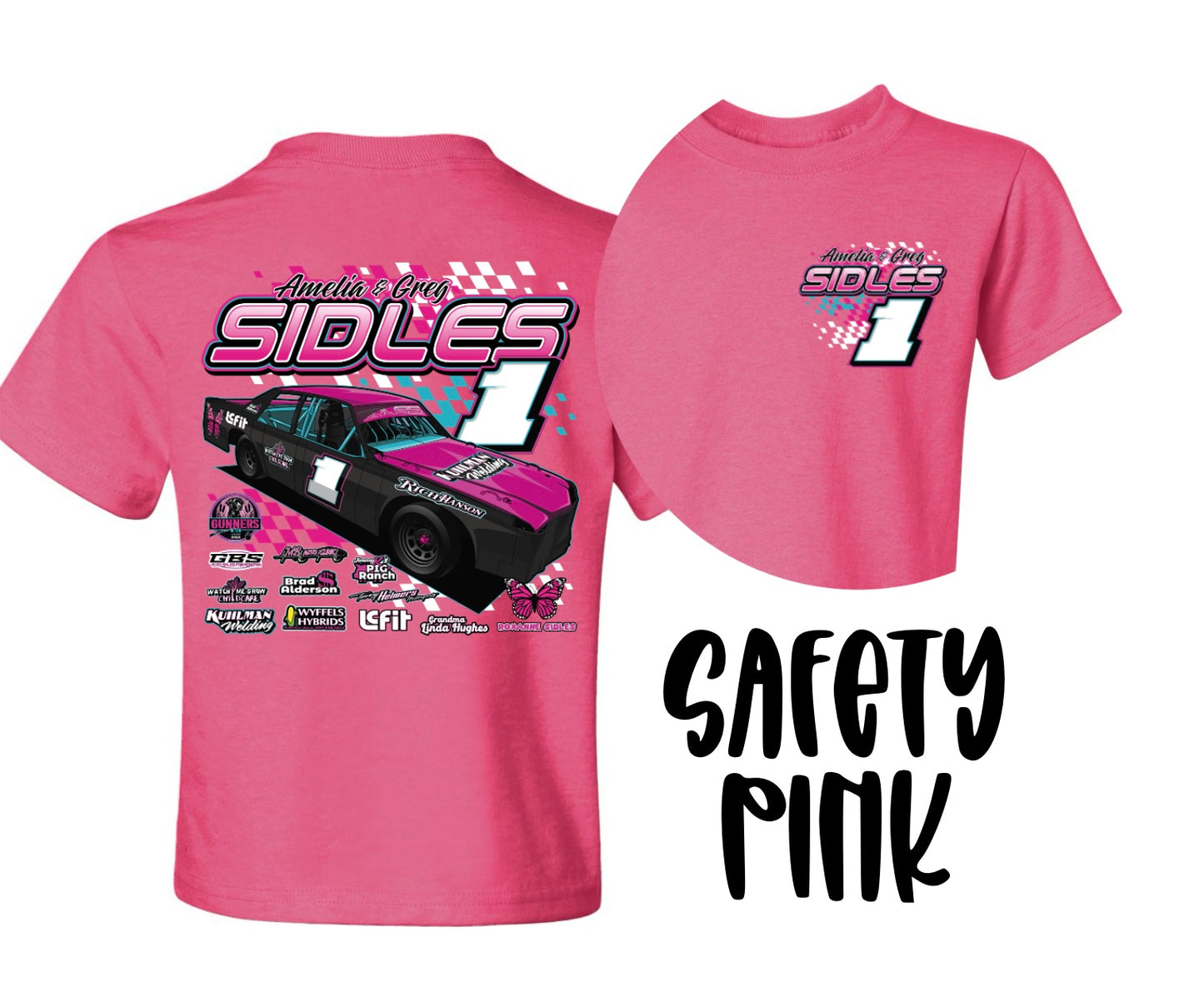 SIDLES RACING. T-SHIRT.