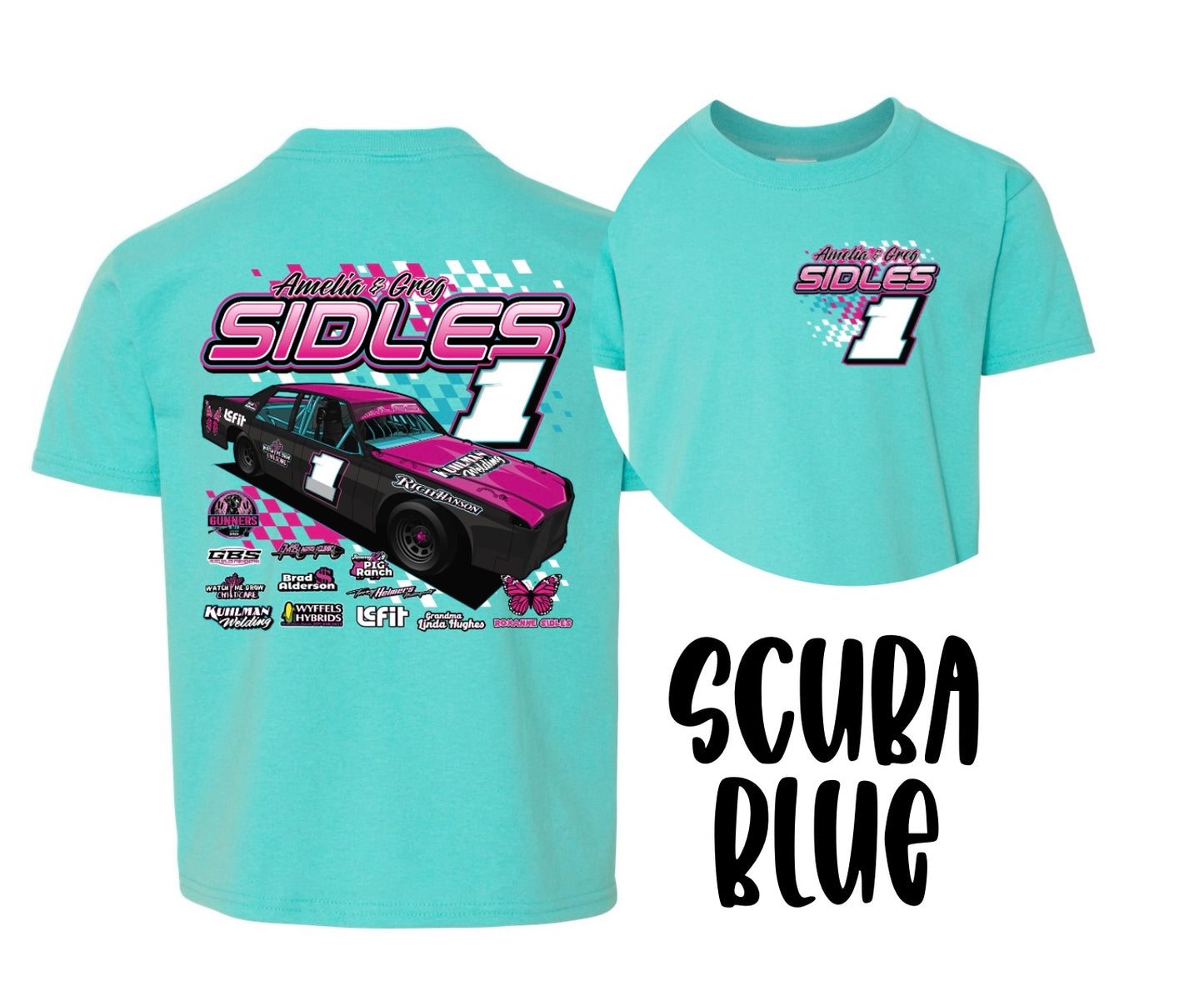 SIDLES RACING. T-SHIRT.