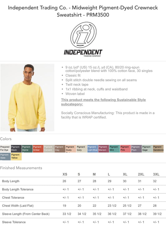 INDEPENDENT CREWNECK