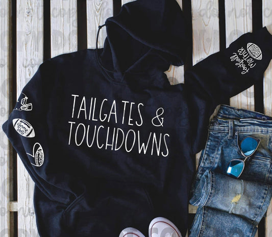 NAME & # -Tailgates & Touchdowns Hoodie [PREORDER]