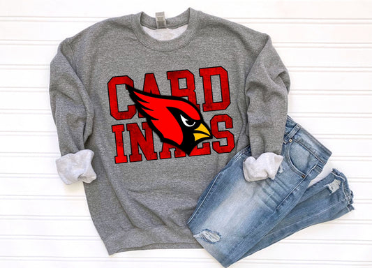 Cardinals. Grunge Text.