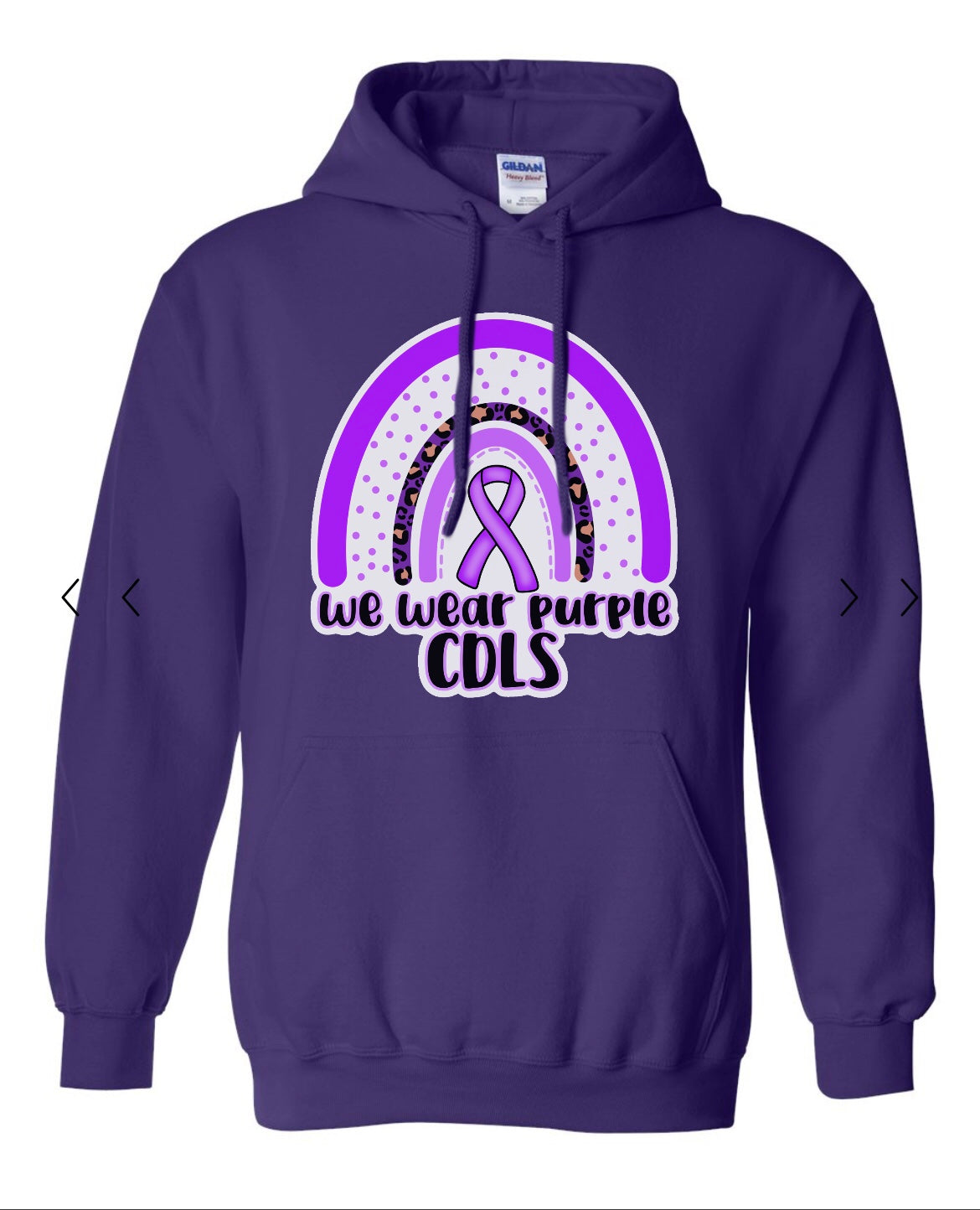 TODDLER. HOODIE. WE WEAR PURPLE. PREORDER.