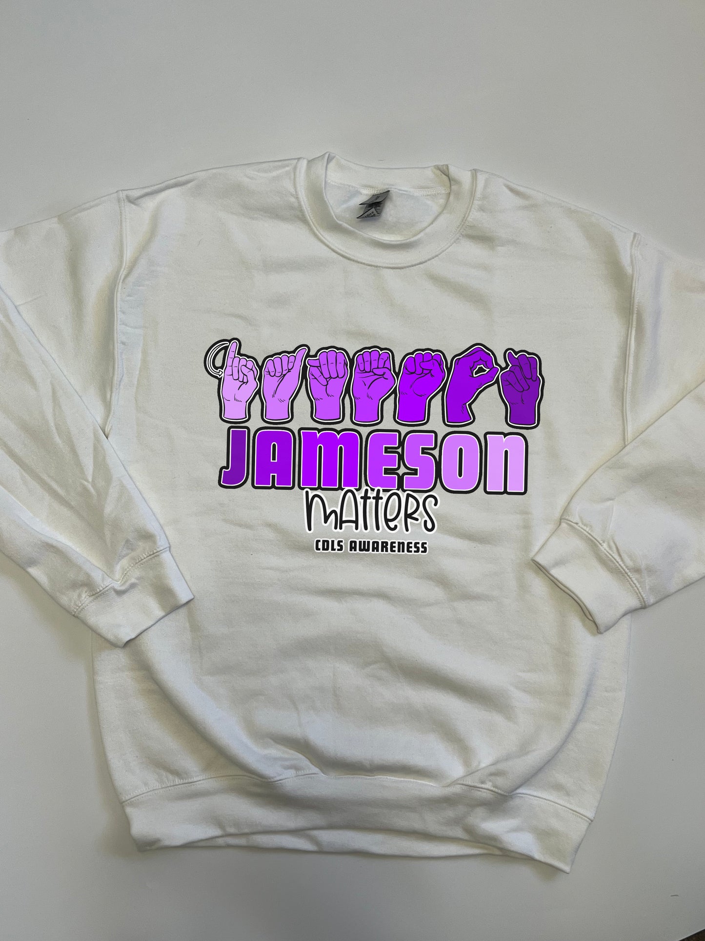 YOUTH. LONG SLEEVE TSHIRT. JAMESON MATTERS. PREORDER.