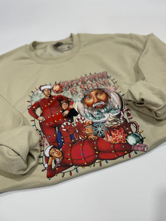 MED CREWNECK. SANTA CLAUS.