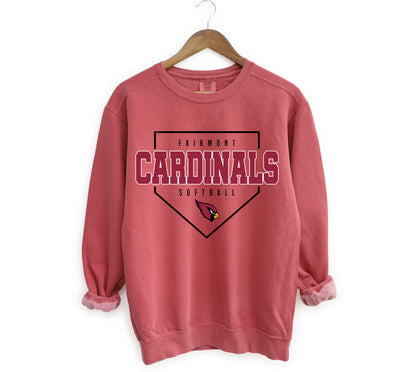 Cardinals Home Plate -Comfort Colors