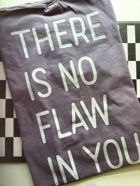 THERE IS NO FLAW IN YOU.